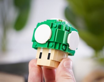 Mini Green Mushroom Building Kit in LEGO® Bricks