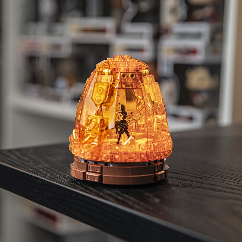 Mosquito in Amber with Light Kit built with LEGO® bricks - by Bricker Builds