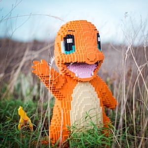 Fire Lizard Life-Sized Sculpture Building Kit in LEGO® Bricks