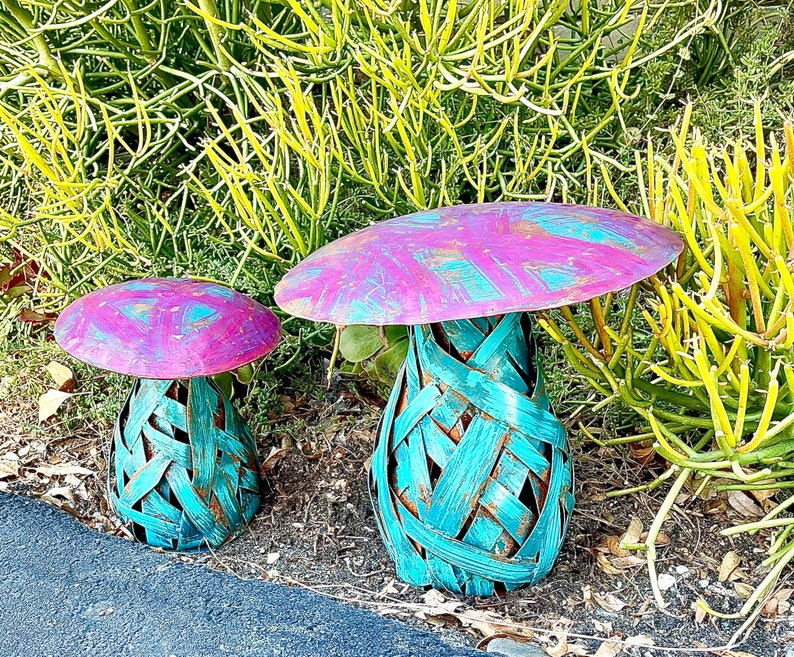 Mushroom Abstract. Outdoor Decor. Garden Art. Steel Sculpture. - Etsy