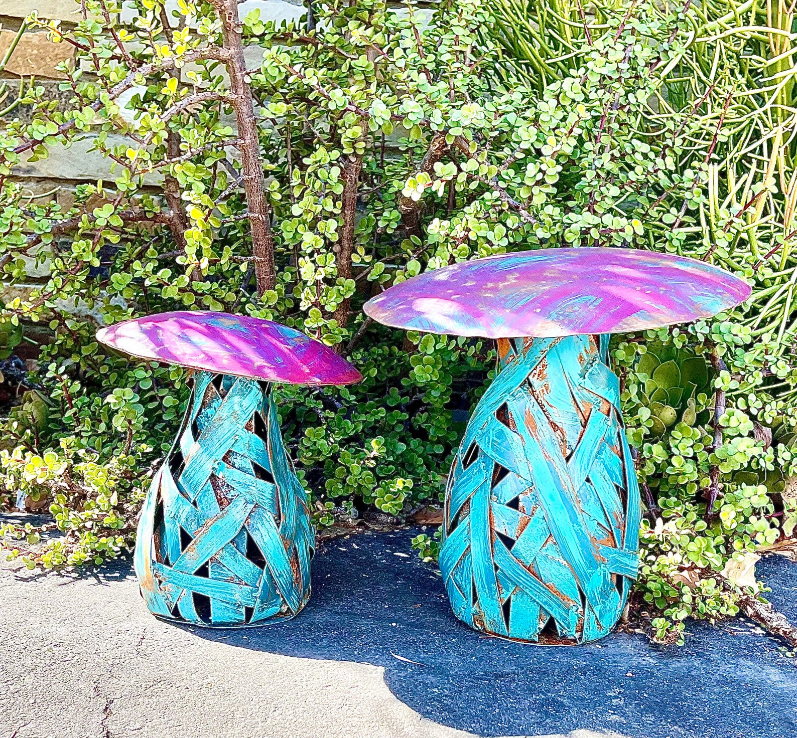 Mushroom Abstract. Outdoor Decor. Garden Art. Steel Sculpture. - Etsy