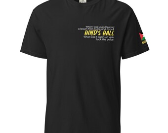 HINDS HALL MACKLEMORE Unisex garment-dyed heavyweight t-shirt