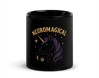 Neuromagical Black Glossy Mug
