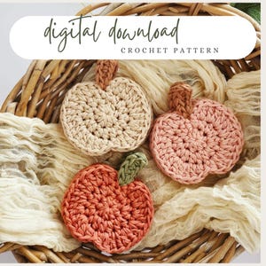 Crochet pattern pumpkin coaster easy crochet pattern fall decoration crochet pattern beginner friendly crochet pattern autumn decoration