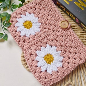 Crochet pattern book sleeve crochet pattern Kindle cover book gift crochet pattern eReader book cover crochet pattern Kindle sleeve image 3