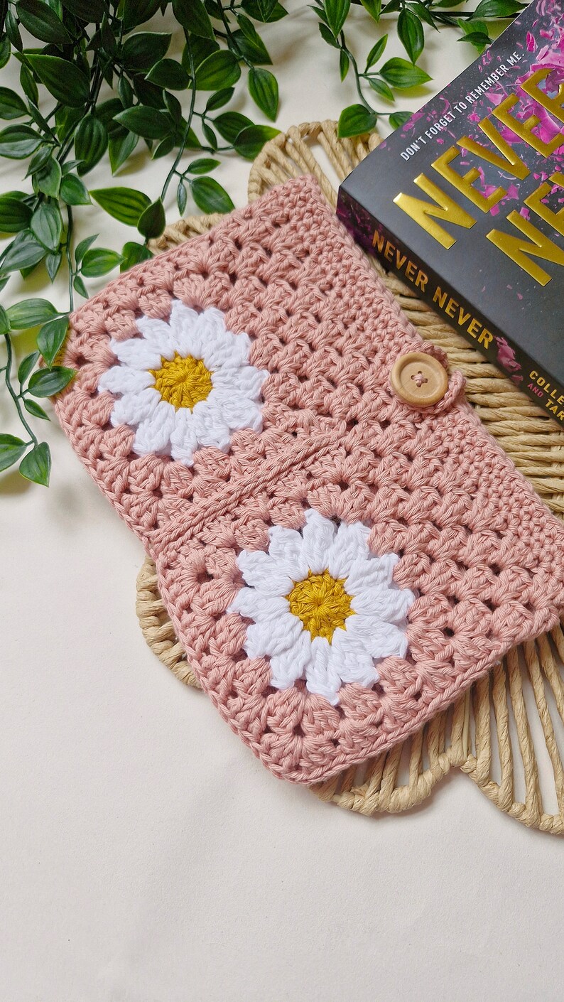 Crochet pattern book sleeve crochet pattern Kindle cover book gift crochet pattern eReader book cover crochet pattern Kindle sleeve image 3