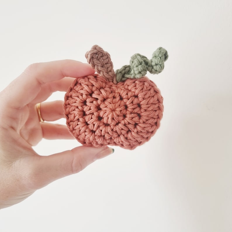 Small pumpkin crochet pattern pdf digital download zdjęcie 2