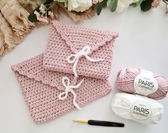 Crochet book sleeve pattern kindle sleeve crochet pattern envelope style book cover with bow fastening love letter design pretty crochet