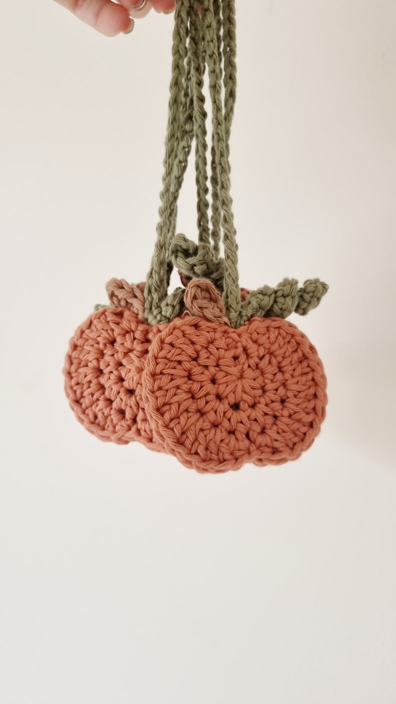 Small pumpkin crochet pattern pdf digital download zdjęcie 4