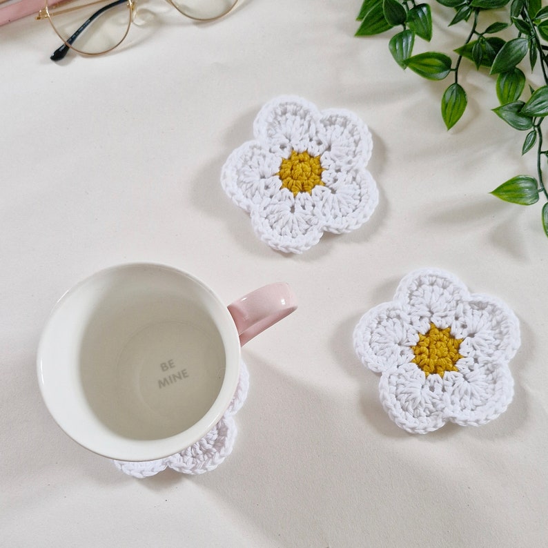 6 in 1 crochet flower pattern, pdf download, crochet pouch, coaster, pin cushion, garland, decoration and applique. image 8