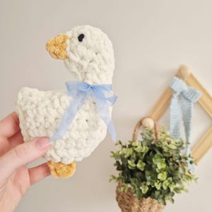 Goose Crochet Pattern PDF10 in 1 Goose Applique Coaster Bookmark Keyring Garland Trivet Baby Gift Nursery Decor (digital download) image 7