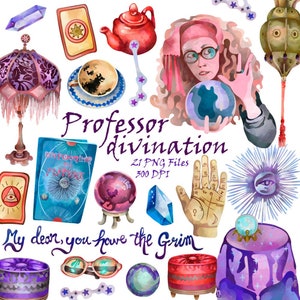 Divination Professor-School of Magic Elements-Magic Elements-Magic Spells-Ball für Wahrsage-Kristalle-Wahrsagung von Hand