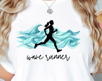 Bella + Canvas Wave Runner Unisex Tee, Athletic Shirt, Running Gift, Fitness Apparel, Summer Activity Shirt, Sporty Tee,  Funny tee