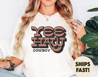 Western American Rodeo Shirt, Vintage Inspired Tee Shirt, Western Graphic Tee, Retro Tee Shirt, Comfort Colors®, Garment Dyed, Boho, Vintage