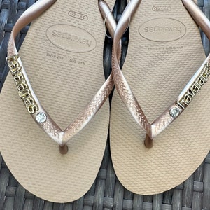 Original HAVAIANAS Flip Flops Women Slim with Personalized Charm