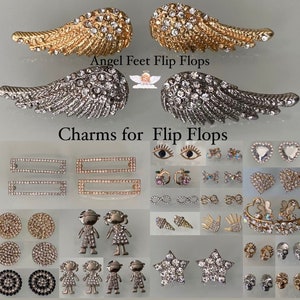 Personalized Crystal Charms for Havaianas Flip Flops or any others