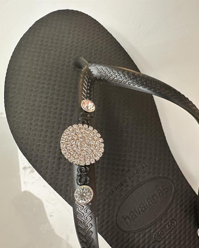 studded havaiana flip flops