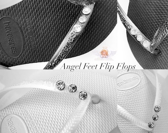 Original HAVAIANAS Flip Flops Women Slim with 3 Crystals