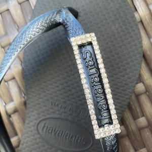 Original HAVAIANAS Flip Flops Women Slim with Star Buckle and Personalized Charm