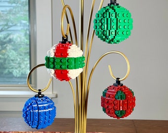 Brick-Built Ornaments, Made of Genuine LEGO® Pieces | Fun and Unique Christmas Tree Ornaments