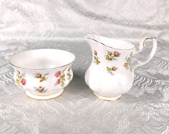 Royal Albert Open Sugar Bowl and Creamer in Winsome # 27612