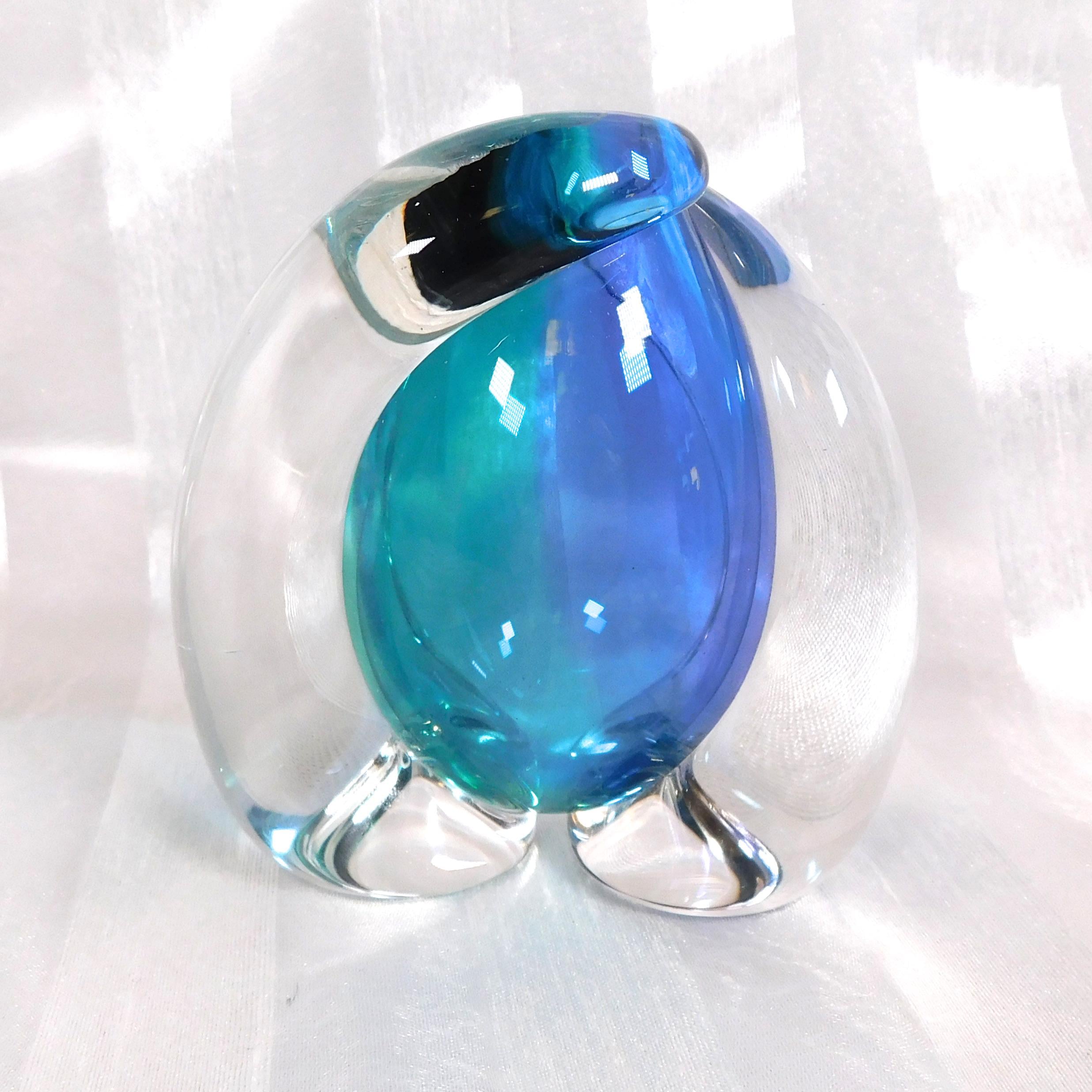 Buzz Blogdett Blue and Teal Art Glass Perfume Bottle # 26555 - Etsy