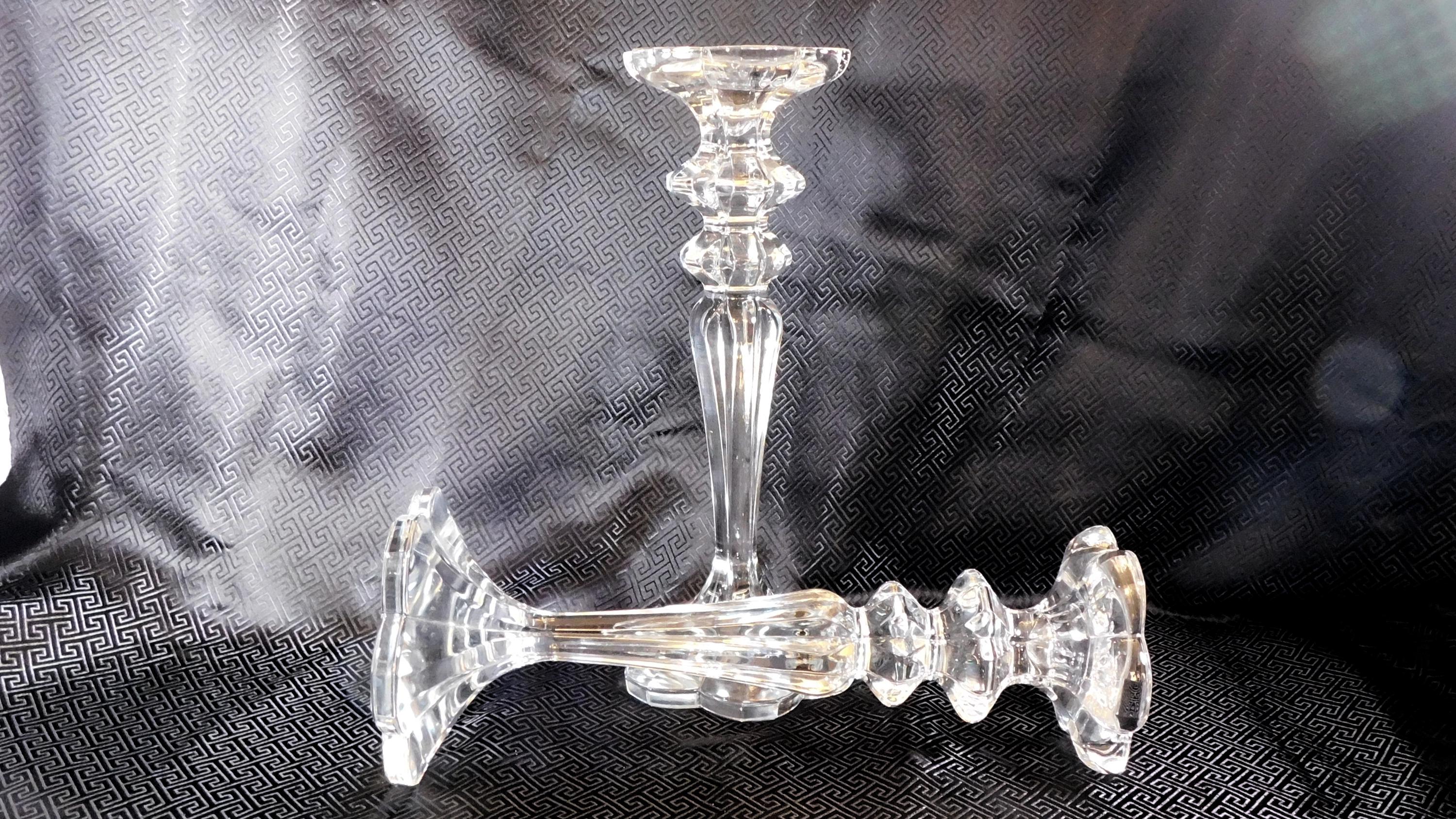 大型クリスタルキャンドルホルダー 2個セット # 25659 - Etsy 日本
