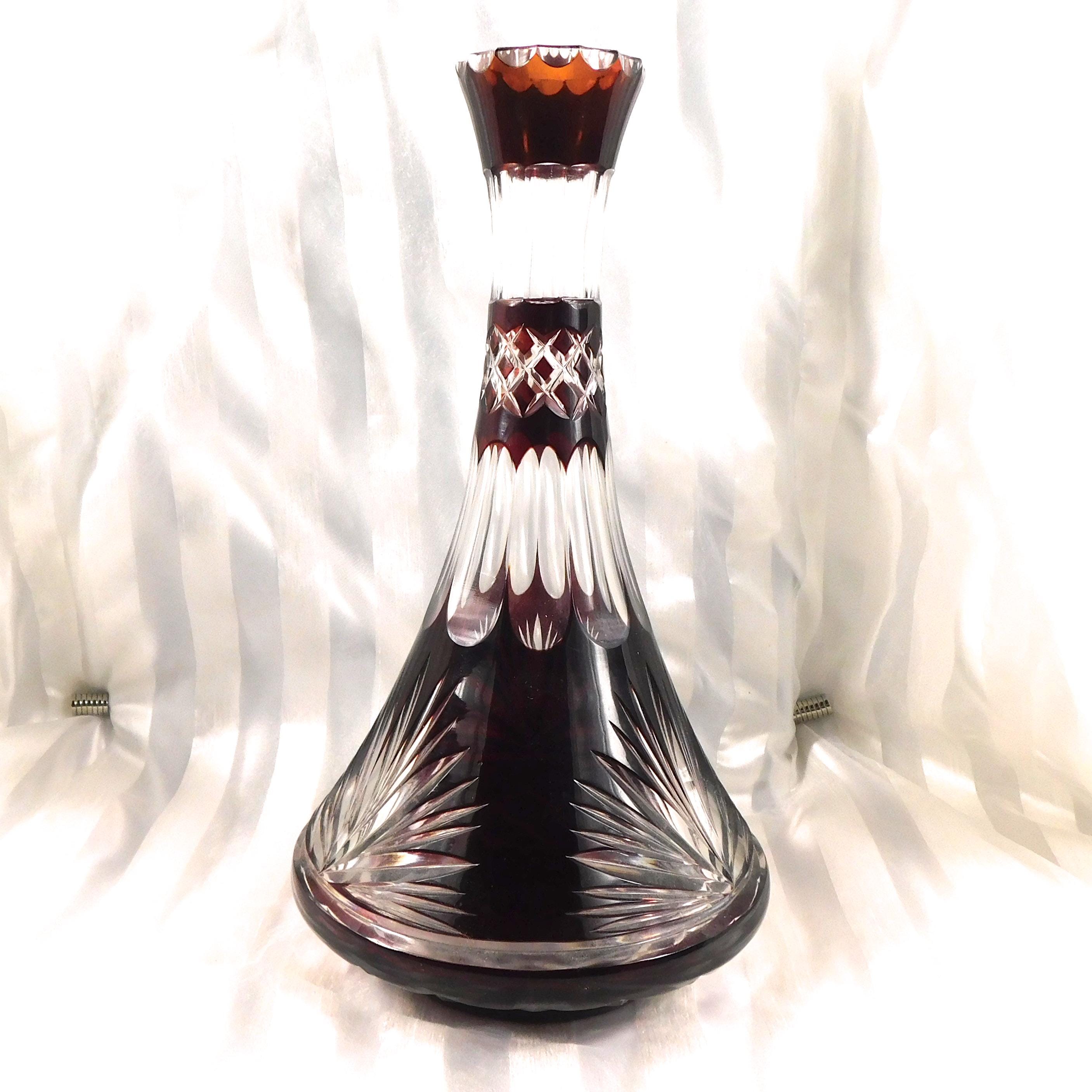 レッドカットトゥクリアデキャンタ # 24494 - Etsy 日本