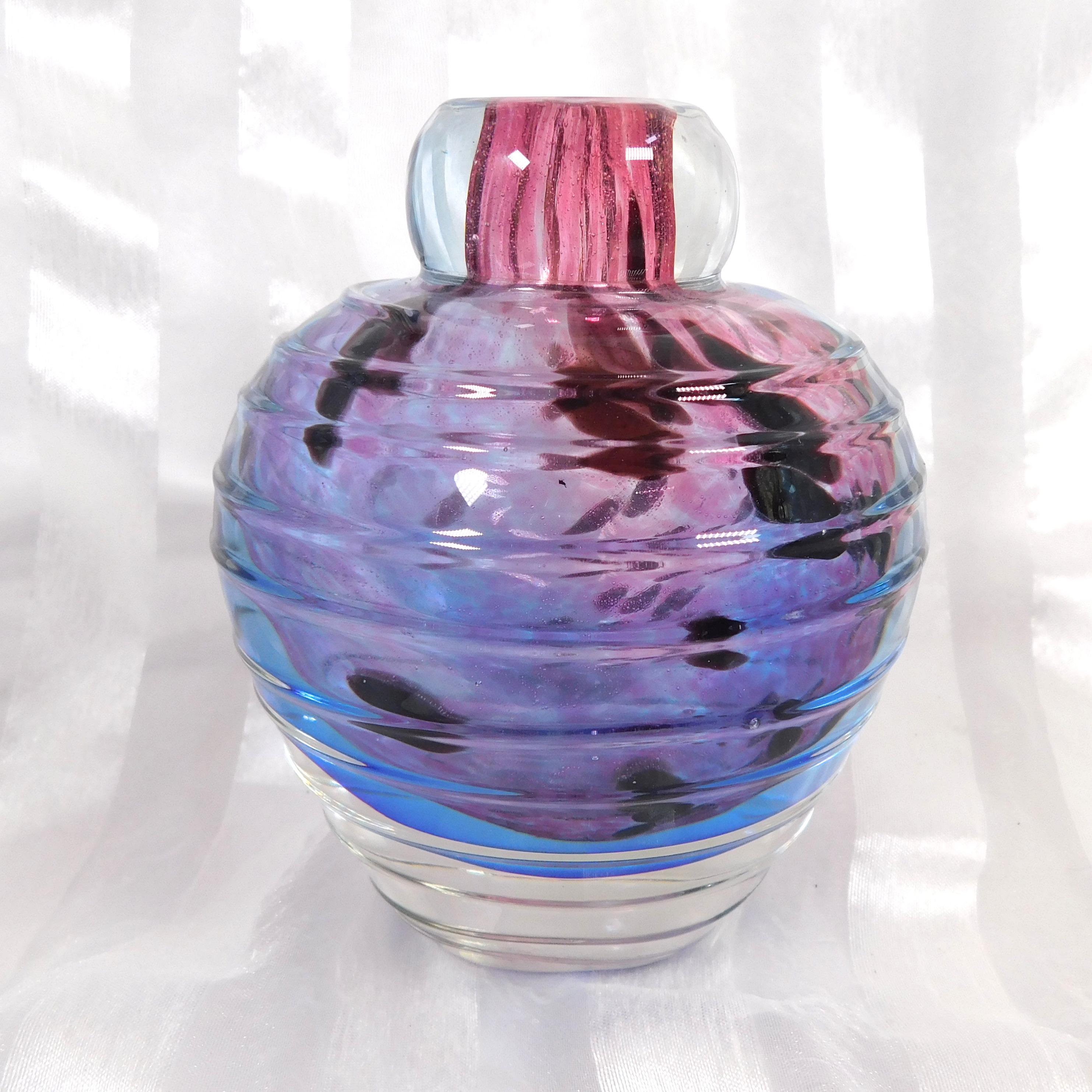 Purple and Blue Glass Perfume Bottle With No Stopper # 26420 - Etsy