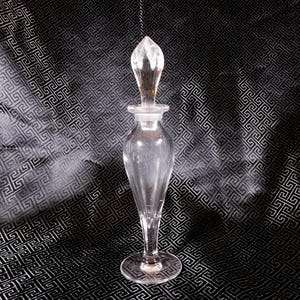Hohe Klarglas Parfüm Flasche mit Fuß #25355