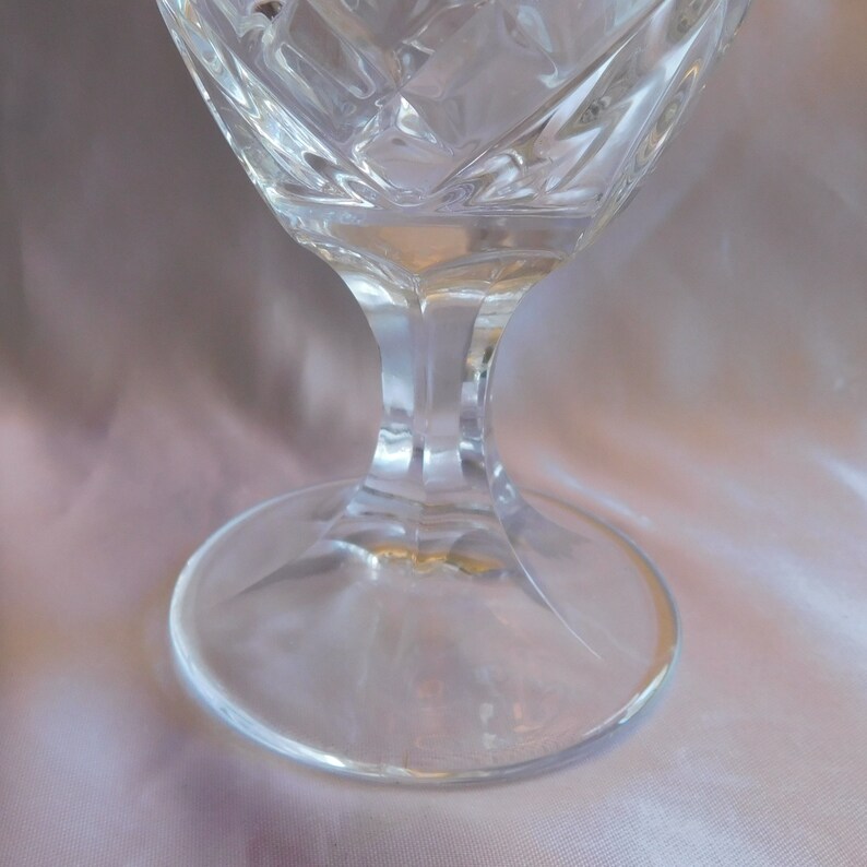 Shannon Godinger Set of Four Cut Crystal Stemmed Iced Beverage Glasses