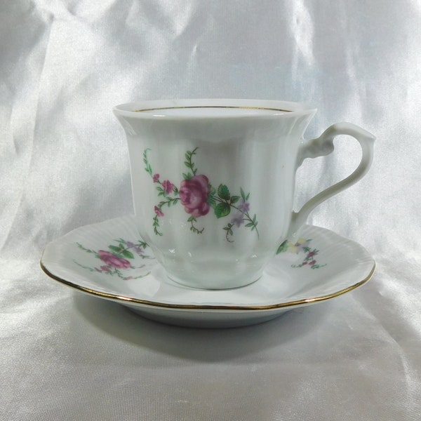 Walbrzych WLB41 Demitasse Teacup and Saucer # 21756