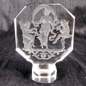 Small Glass Bottle Stopper of Women and Angels # 25868