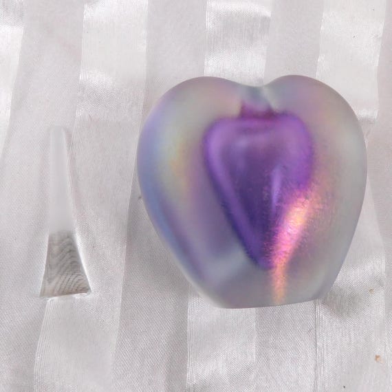 Zellique Studio ジョセフ モレル1991 ハート型香水瓶 Signed Purple Heart Shaped Zellique Perfume Bottle # 26422 - Etsy