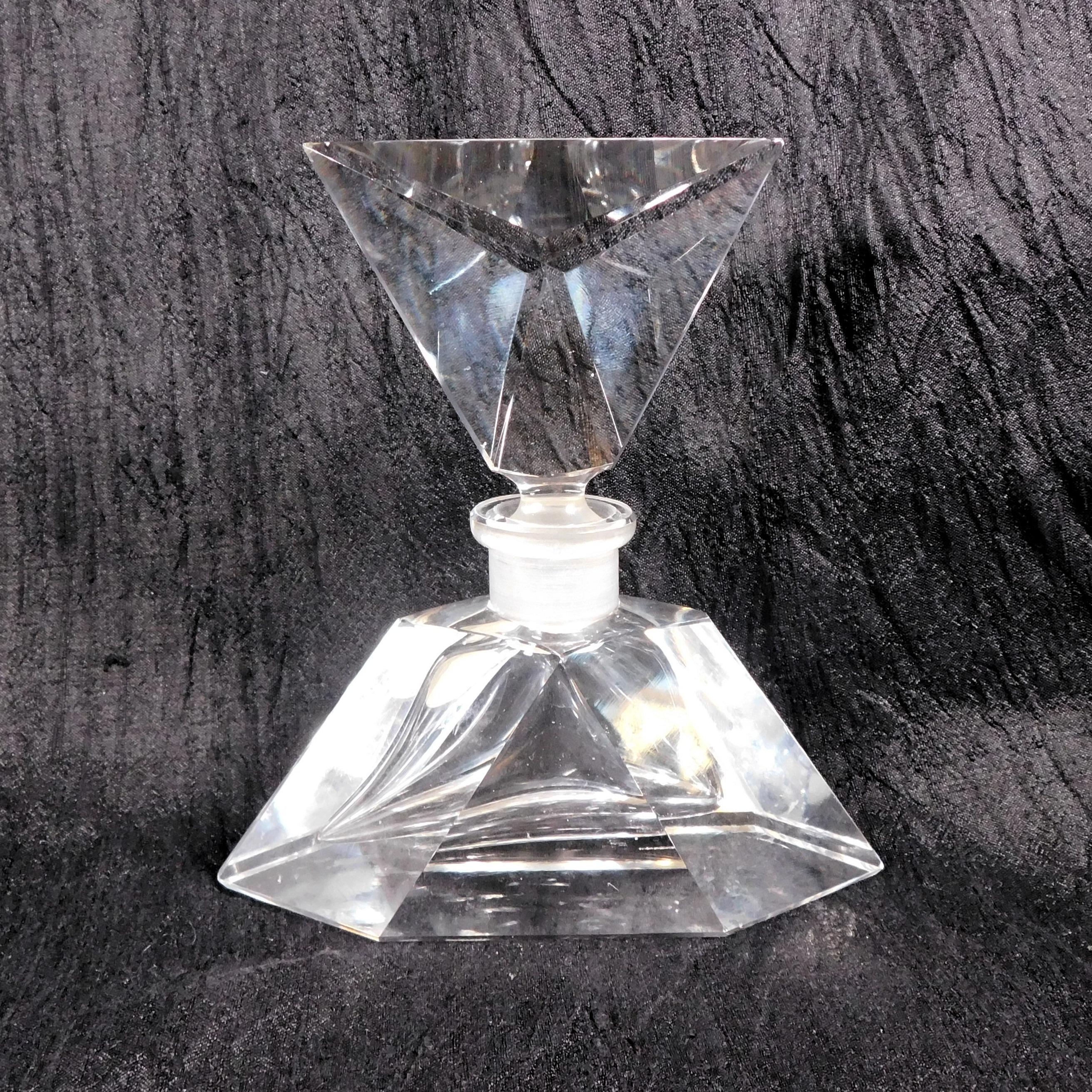 クリアクリスタル香水瓶（マッチしたストッパー付き）#25749 - Etsy 日本