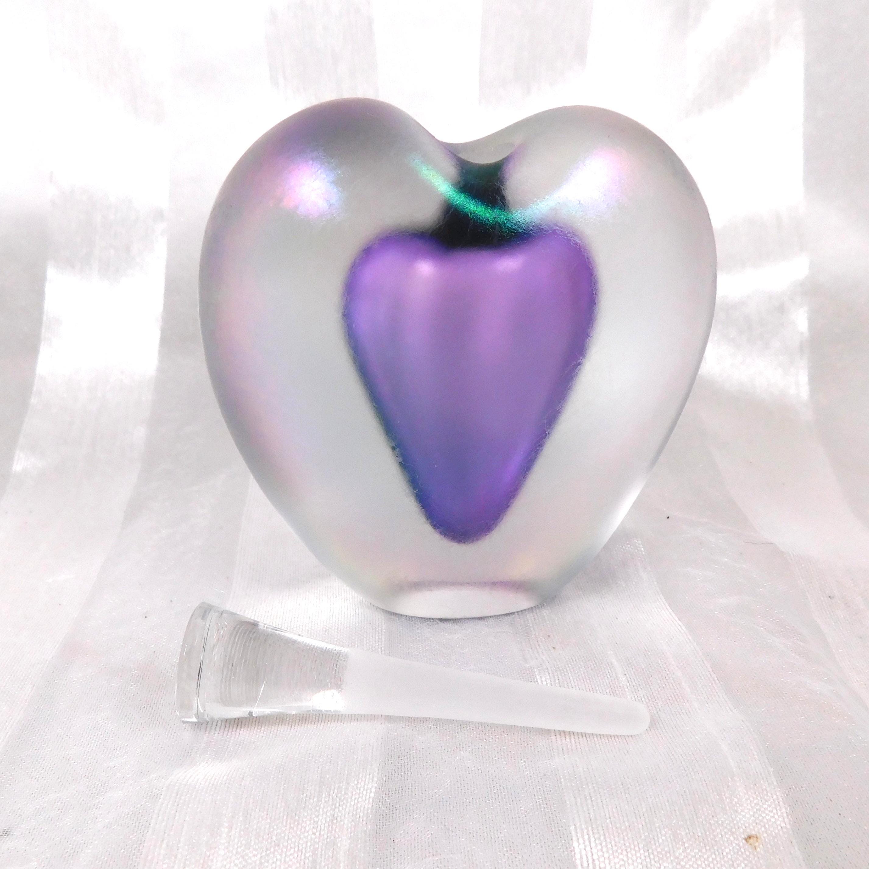 Zellique Studio ジョセフ モレル1991 ハート型香水瓶 Signed Purple Heart Shaped Zellique Perfume Bottle # 26422 - Etsy