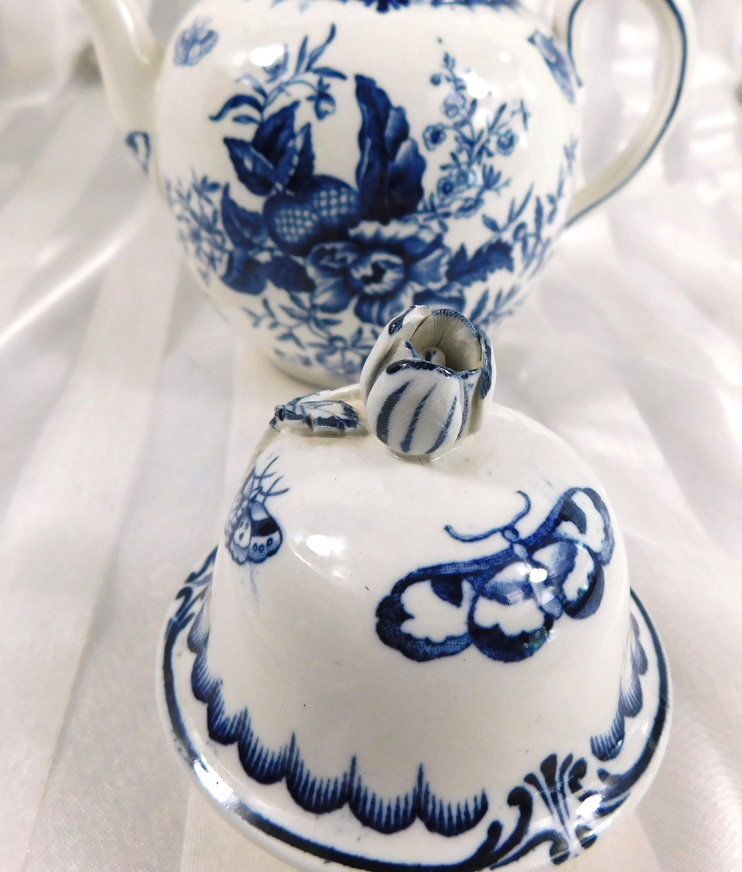Blue Sprays Floral Teapot # 27091 - Etsy