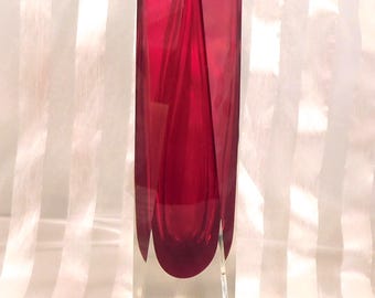 インパーラックス レッド アートガラス花瓶 # 26717 - Etsy 日本