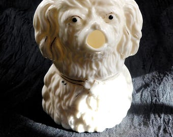 Unmarked Dog Creamer with Mouth Spout # 27032