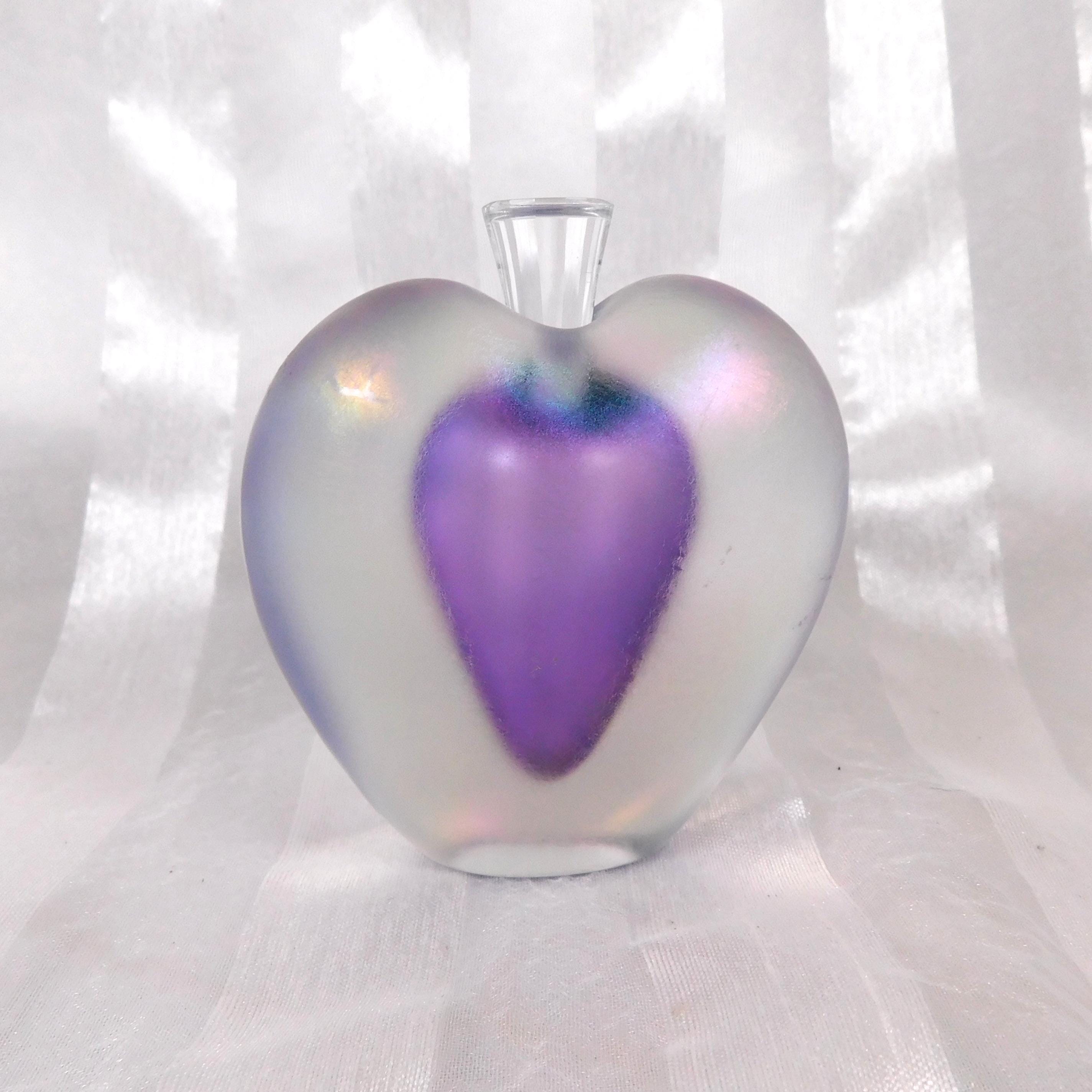 Signed Purple Heart Shaped Zellique Perfume Bottle # 26422 - Etsy