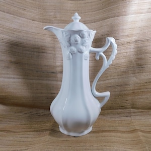 Kaldun och Bogle vit kaffekanna med rosor # 26334