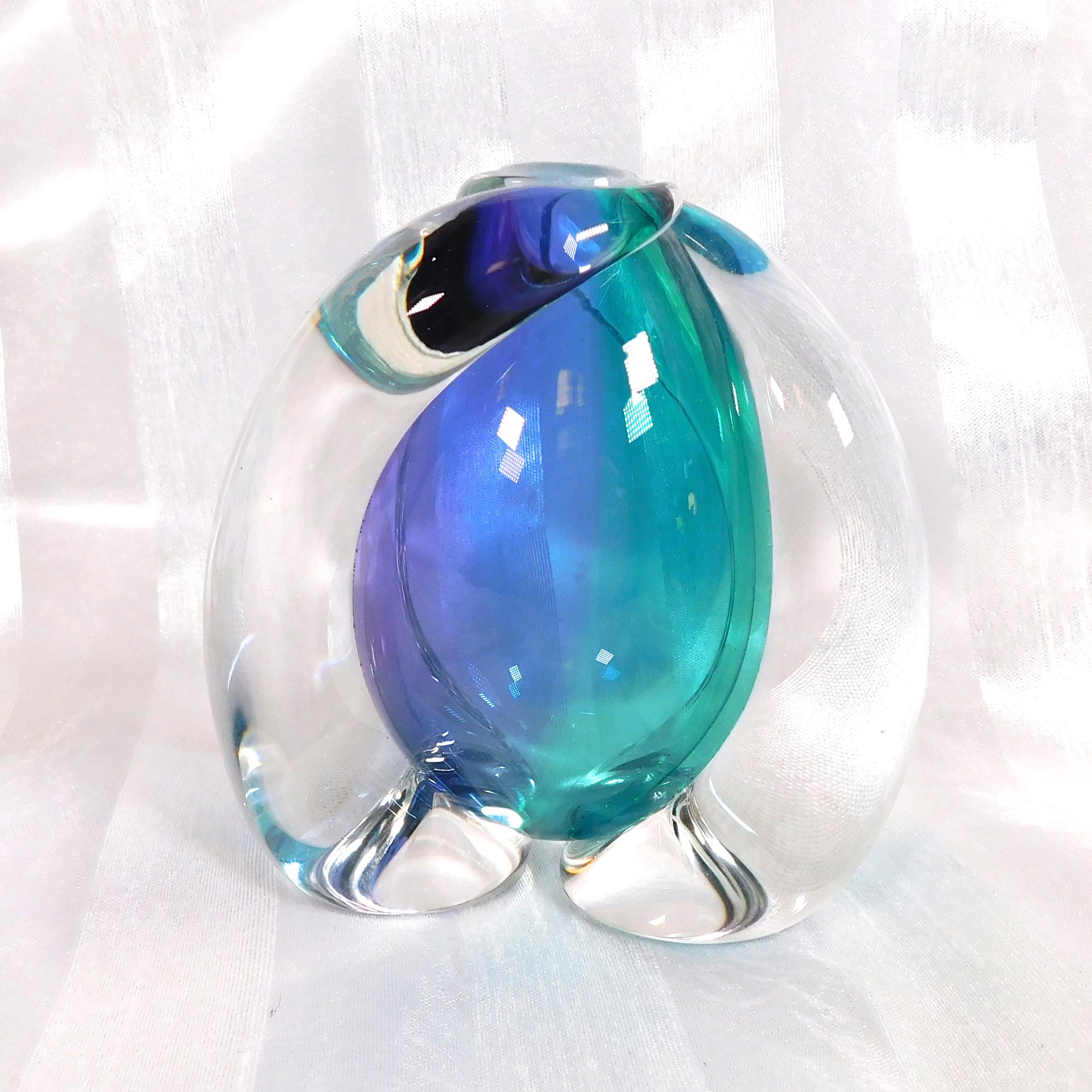 Buzz Blogdett Blue and Teal Art Glass Perfume Bottle # 26555 - Etsy