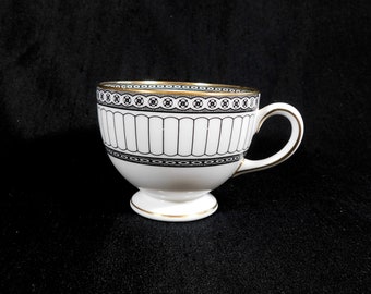 Wedgwood Footed Teacup in Colonnade Black # 23167