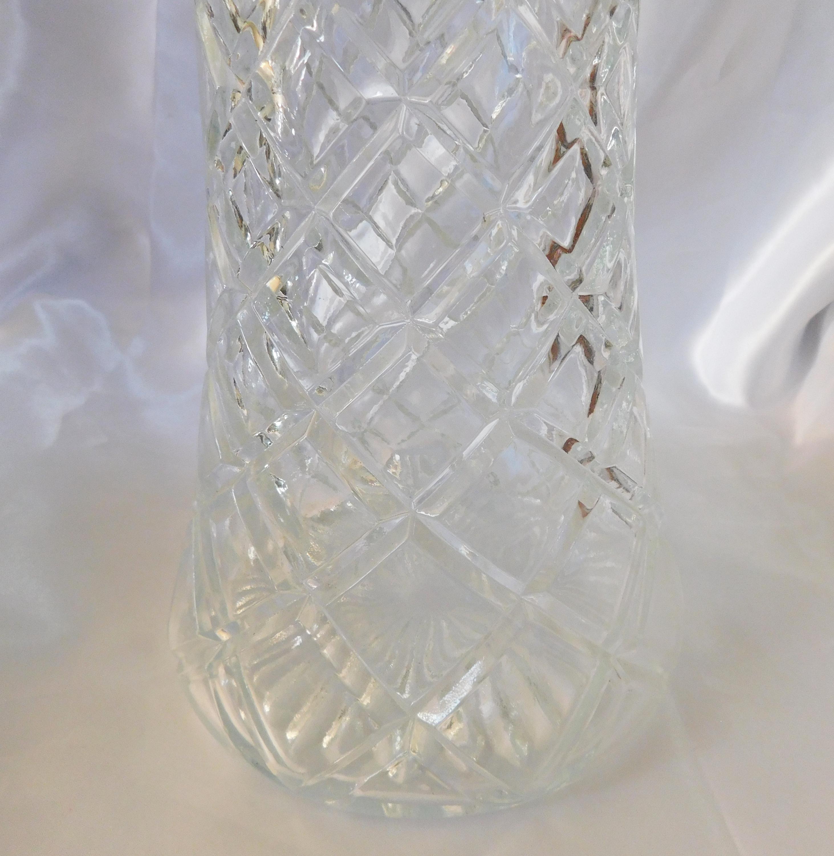 silver 950 銀　デキャンタ　酒器 Tall Glass Wine Decanter With Silver Metal Top # 6316 - Etsy