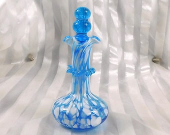 ピンクのアートガラス香水瓶（黒いドット付き）#26599 - Etsy 日本