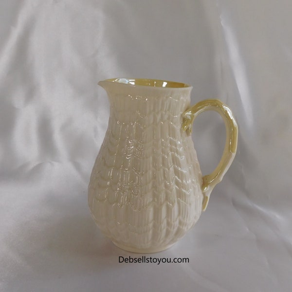 Belleek 18 oz Milk Jug in Tridacna Yellow # 22270