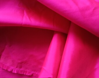 Rosa Seidentaft Stoff, reiner rosa Seidentaft Stoff, Taftstoff, Seidenstoff, Brautkleid, Uni Taft Seidenstoff Meterware