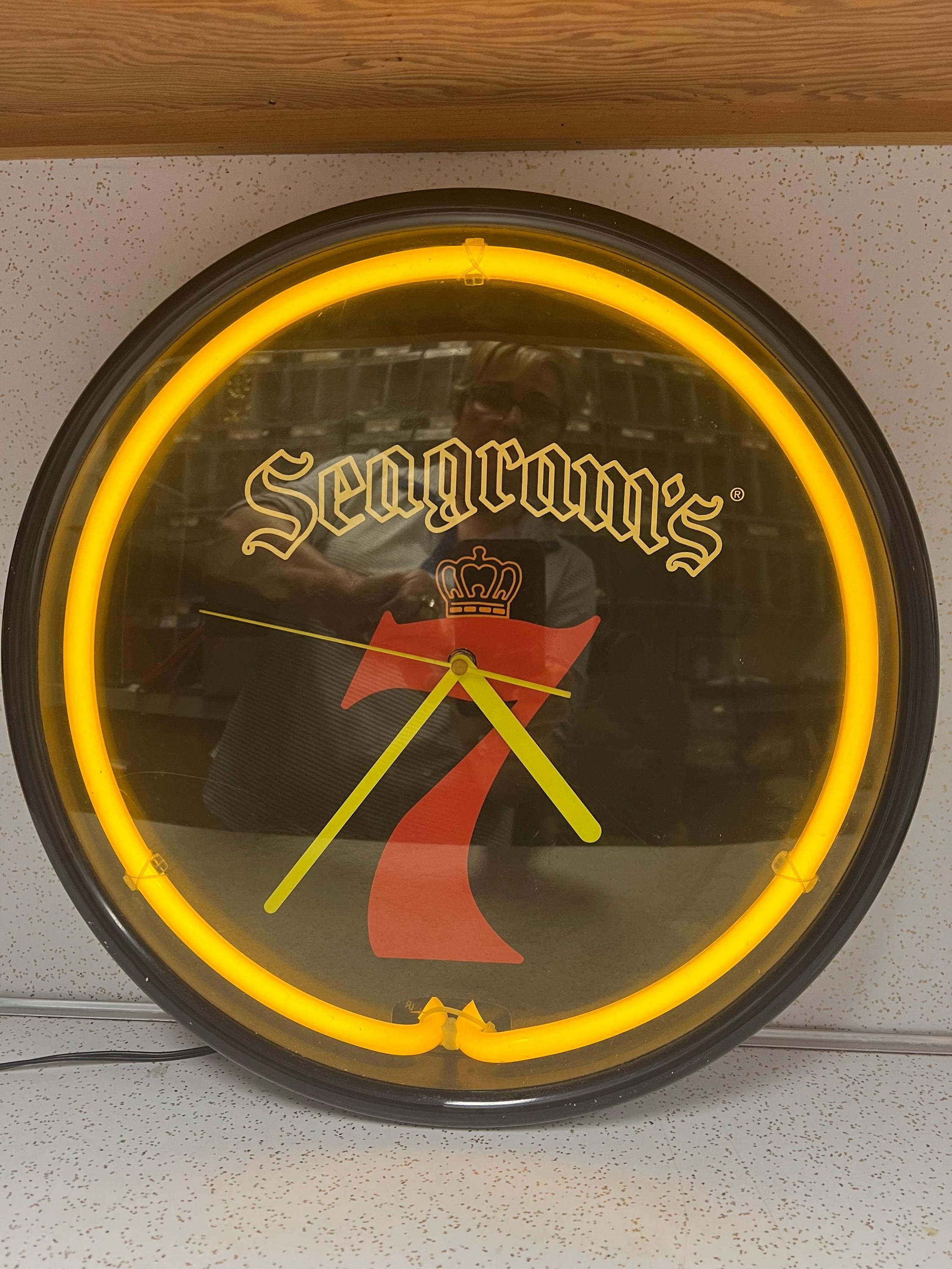 Antique Neon Clock - Etsy
