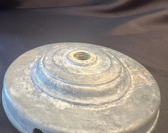 Vintage Unfinished Heavy Steel Lamp Base