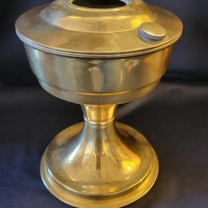 Vintage 1930's Aladdin Solid Brass Oil Lamp Base
